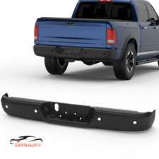Black Rear Bumper For 2009-18 Dodge Ram 1500 2010-12 2500 3500 W Sensor Hole Black Rear Bumper For 2009-18 Dodge Ram 1500 2010-12 2500 3500 W Sensor Hole