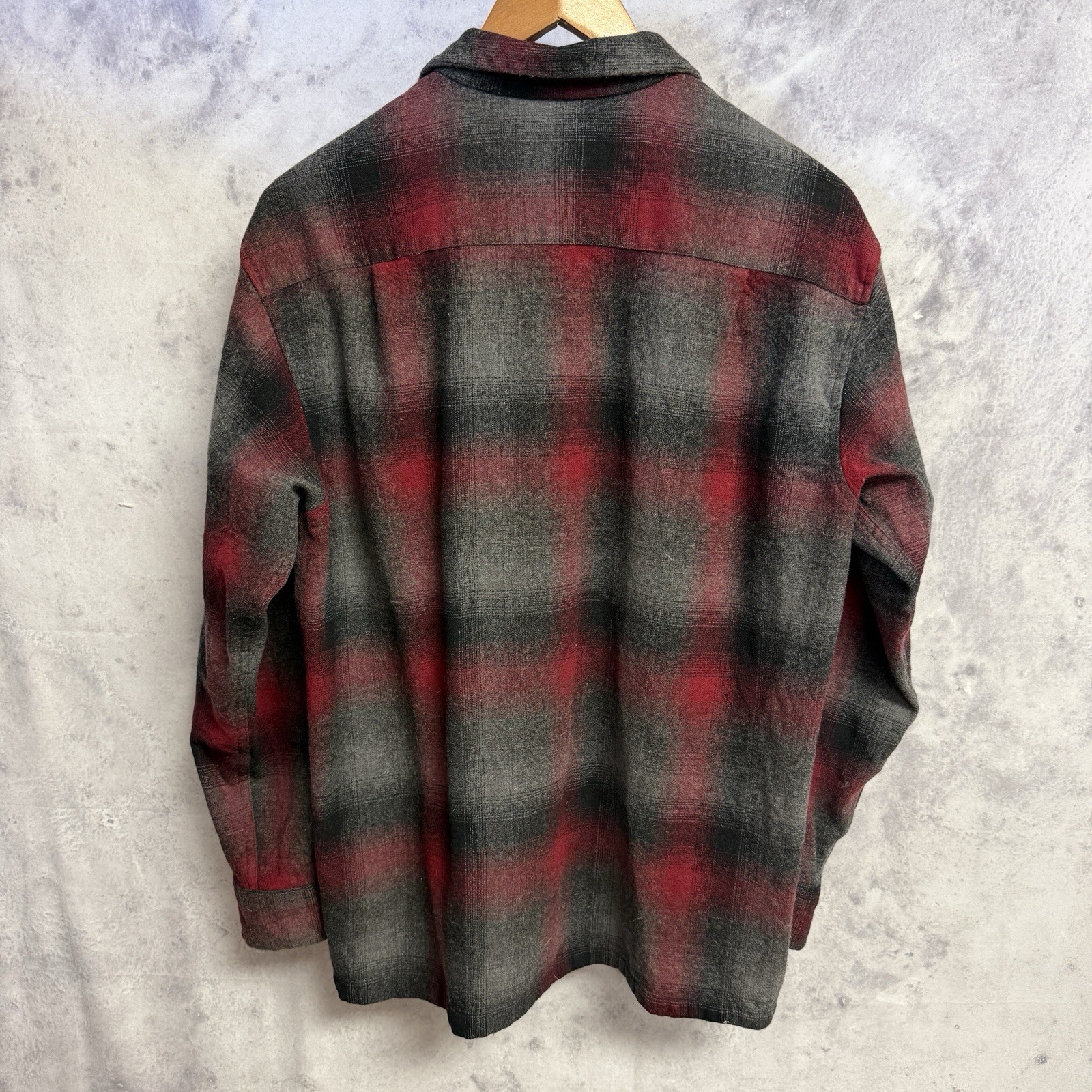 Vintage Pendleton Virgin Wool Loop Neck Flannel S… - image 2