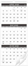 3- Wall Calendar for 2026-2027 - 11" x 26" for Effortless Planning