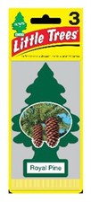 Little Trees Green Royal Pine Air Freshener 3 pk Pack of 8 