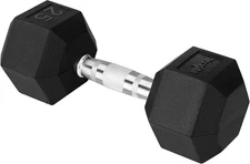 Chrome grip encased hex dumbbells hand weights 5 to 50 lbs