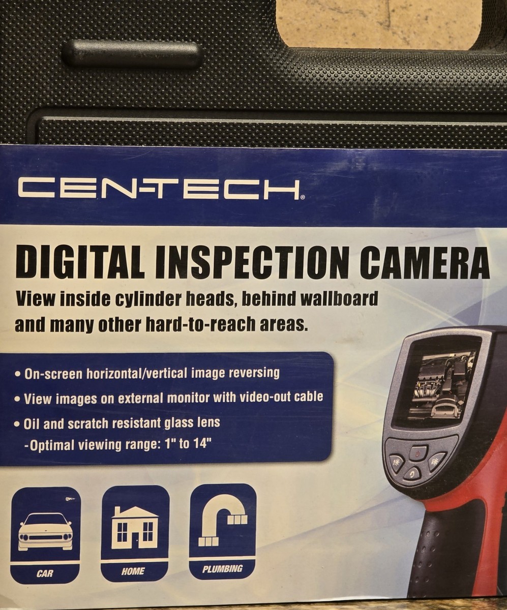 Cen-Tech LCD Inspection Camera & Case Model 67979 Open Box Never