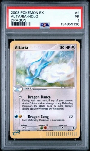 PSA 1 Altaria #2 EX Dragon Holo Foil 2003 Pokemon E Reader PR