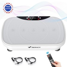 Vibration Plate Exercise Machine Bluetooth LED Display MERACH Lymphatic Drainage