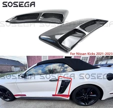 For Ford Mustang 2015-2023 Rear Fender Panel Side Body Flare Scoops Carbon Fiber