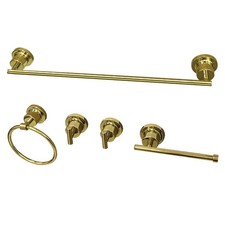 Kingston Brass BAH8212478 Concord 5 Piece Bathroom Package - Brass