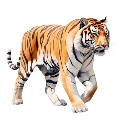 6x Sticker Tiger Autoaufkleber 9x9cm Raubtier Wildtier Tuning Set
