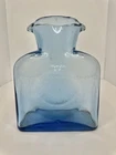 HTF Vintage Mcm Blenko Glass 384 1940’s Sky Blue Double Spout Water Pitcher