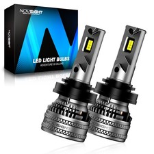 NOVSIGHT Pair H11 LED Headlight Bulbs High Low Beam 6500K 40000LM 200W White
