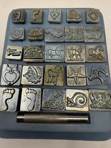 CRAFTOOL Leather Stamp 8198 (8200) Kit # 1 Made in USA - Entire Set w/ Box