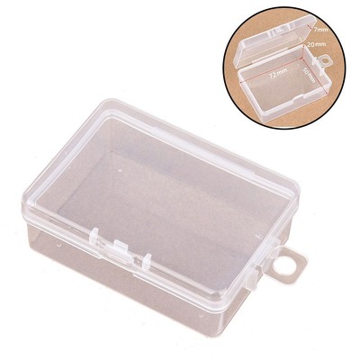 1pc Storage Box Component For Craft Metal Parts 78*58*27mm Rectangle PP Clear