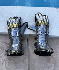Medieval Gauntlet 18 Gauge Mild Steel Nazugal Gloves Reenactment Armor