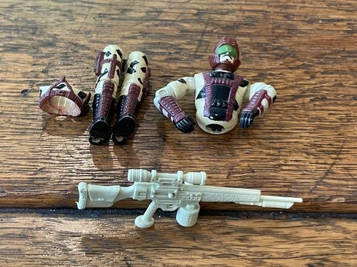 Vintage G.I. Joe Rock Viper 1990 Cobra Mountain Trooper (v1) w GUN