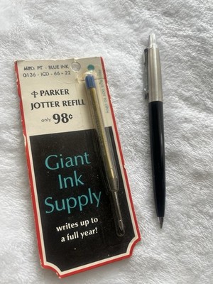 Parker Jotter  Ballpoint Pen Navy Blue / Silver Tone   New In Pack Made In USA