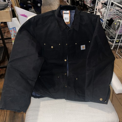 #ad Carhartt C001 Duck Chore Coat Blanket Lined 5 Button Front $89.99