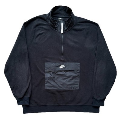 Nike Winter Tech Fleece Half Zip Borg Schwarz Fleece (929097-010) Herren Größe 2XL