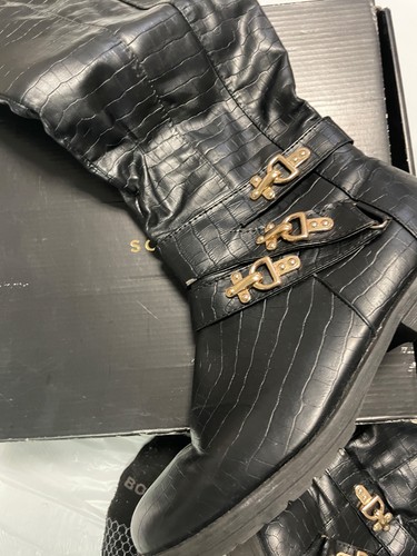 womens leather boots size 11 with zipper Sence