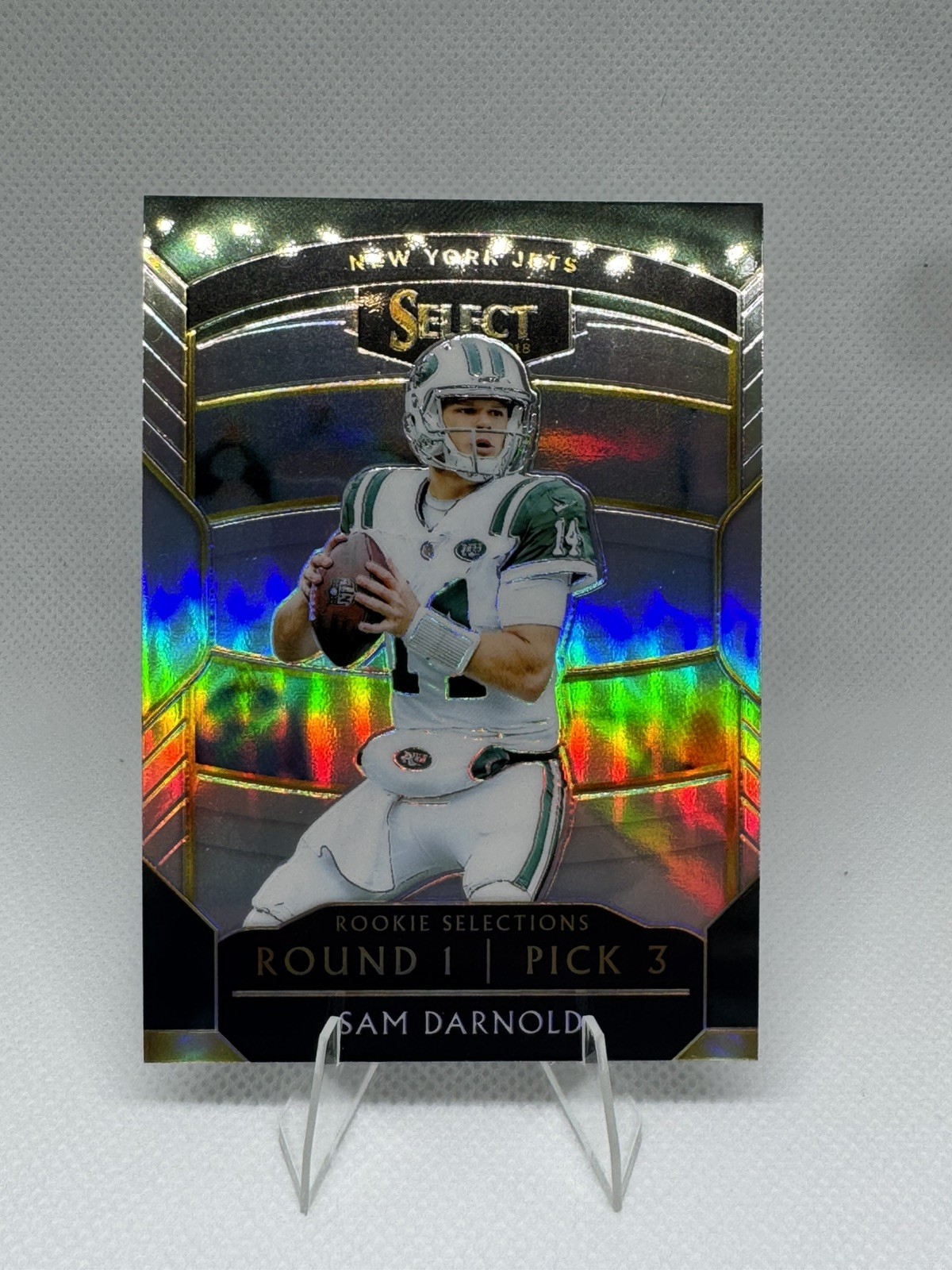 Sam Darnold RC 2018 Select Rookie Selections #RS-3 Silver Prizm - SB Winning QB