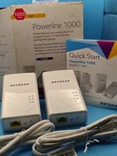 NETGEAR Powerline 1000 PL1000 V2 Network Extenders 1000Mbps, Complete In Box