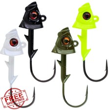 Reaction Tackle 5pk Swimbait Jig Head Weighted Hook Saltwater