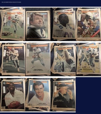 Dallas Cowboys Weekly Newspaper SOLD by the issue. 1978-1993. Buy more and save!