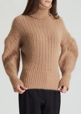 Women Alexandre Vauthier Sweater Beige Angora...