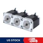 STEPPERONLINE 3PCS Nema 23 Stepper Motor 76mm 1.9Nm(269oz.in) 2.8A 6.35mm Shaft