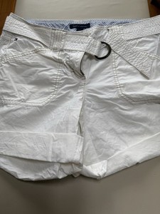 women Classic White Cotton Shorts Tommy  Hilfiger Sz 4 Evening Spring summer