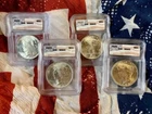 1922-1925 Peace Dollar MS65 S$1 Random Date Flag Tag Lot of 1 Coin