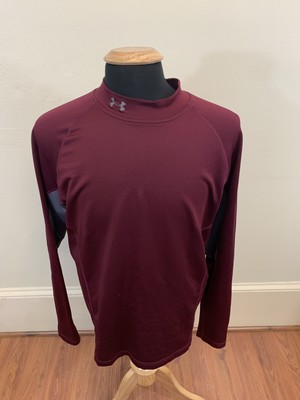 maroon under armour compression shirt