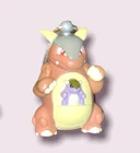 KANGASKHAN Pokemon 1999 Burger King Kids Meal Toy Keychain Figure Vintage