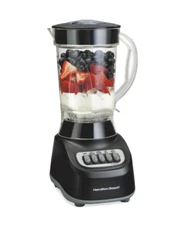 Hamilton Beach Smoothie Blender, 48 oz. Jar, Stainless Steel Blade, 12 Blending