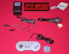 AC Adapter + AV TV Cable + Controller for the Super Nintendo SNES System NEW