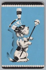 N) ONE Single Swap Playing Card Artistic MCM Dog Canine Vintage Blank