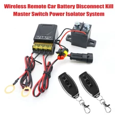Wireless Remote Car Battery Disconnect Kill Master Switch Power Isolator System