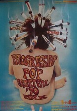 PROGRESSIVE POP FESTIVAL 1970 German concert poster T-REX KINKS DEEP PURPLE NM