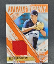 2019 Panini Elite Extra Edition Prospect Materials Orange /199 Tucker Davidson