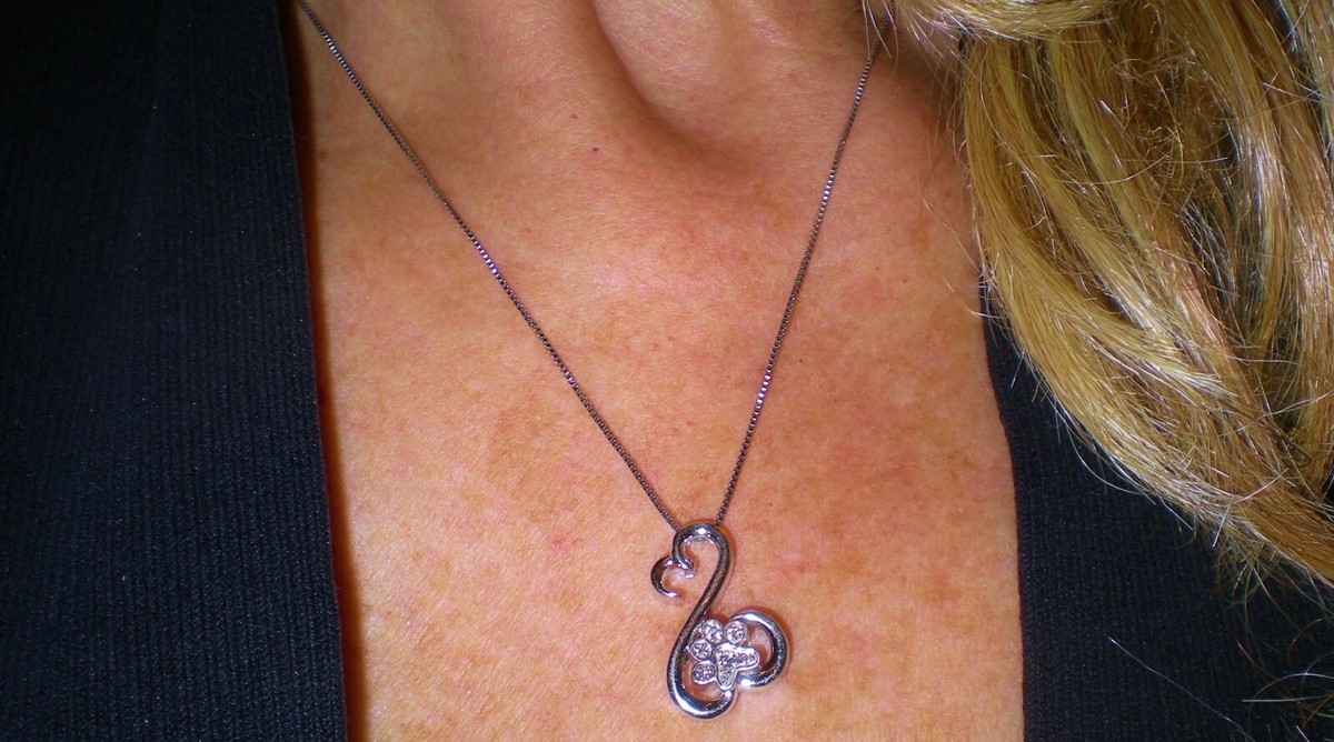 Jane Seymour Open Hearts SS FAMILY PAW PRINT Diamond Accent