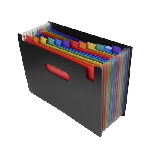 A5 Fächermappe mit 13/24 Fächern Dokumentenmappe Ordnungsmappe Sammel Organizer - Bild 9 von 10