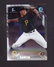 2016 Bowman Chrome Prospects Yeudy Garcia 1st Rookie #BCP156 Pittsburgh Pirates