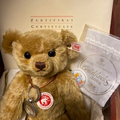 Steiff 100years “Button in Ear“ くま Steiff 100years “Button in Ear” 2004 Teddy Bear Plush Toy Mint