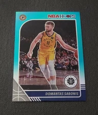 2019-20 Hoops Premium Stock Prizms Teal #76 Domantas Sabonis