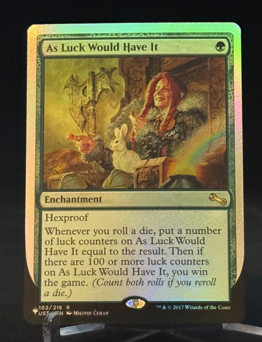 unfinity mtg card list price MTG UST The List (Unfinity Foil Edition) As Luck Would Have It