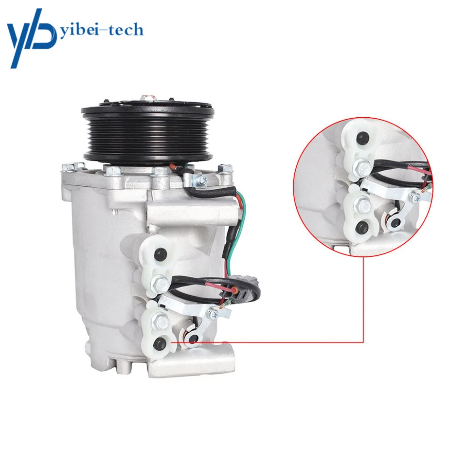 Novo compressor e embreagem CA A/C para Honda CR-V CRV 2.4L 2003 2004 2005 2006 - Imagem 4 de 4