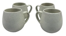 ROBERT GORDON Hug Me Mugs 2023 Set of 4 Speckled White Gloss Stoneware 400ml