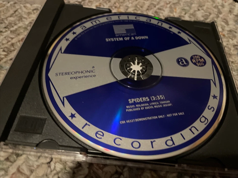 System Of A Down Spiders PROMO CD Single SIGNED BY ENTIRE BAND autographed 1999 - Image 4 of 4