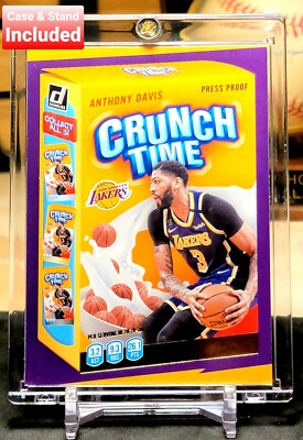 2020-21 Donruss Anthony Davis Crunch Time Press Proof Los Angeles Lakers     