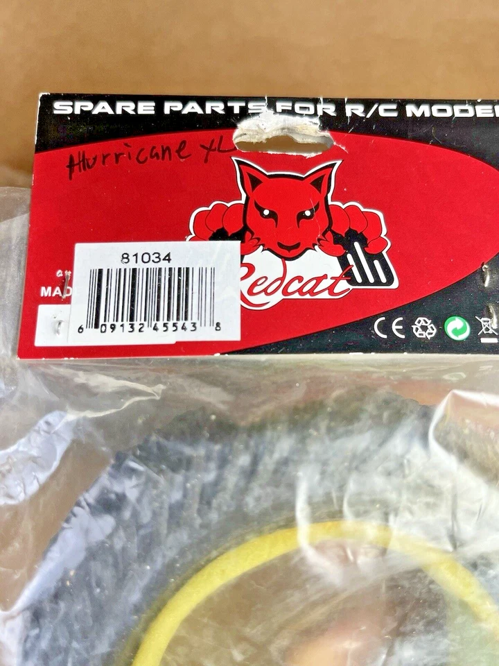 Redcat Racing Hurricane XL Tires w/ Foam Inserts (4) #81034 RC Parts New Vintage - Image 4 of 4