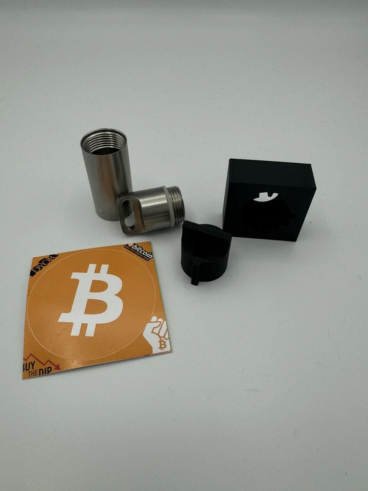 Recovery Seed Phrase Bitcoin Ethereum Hardware Cold Steel Wallet Stamp Schablone - Bild 2 von 4