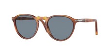 PERSOL PO3286S 96 56 Terra Di Siena Light Blue 51 mm Unisex Sunglasses